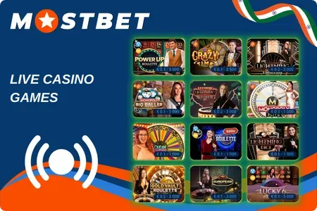 Mostbet Live Casino Games