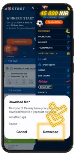 Mostbet APK Download