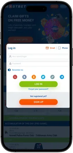 Mostbet Login in App