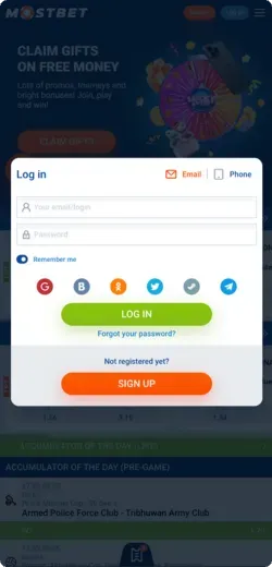 Mostbet App Login